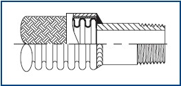 Welded NPT male nipple_Flexible Metal Hose