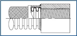 Welded Female NPT Half Pipe Coupling_Flexible Metal Hose