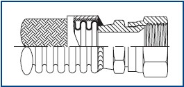 Welded JIC Swivel Female_Flexible Metal Hose